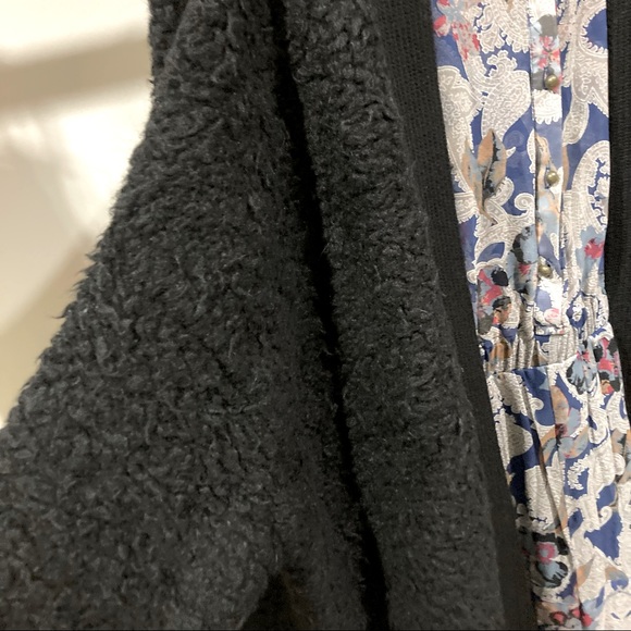 MAISON MERE BLACK OPEN COAT CARDIGAN - Picture 6 of 6